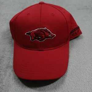 Arkansas Razorbacks Hat Mens‎ Red Golf Bridgestone NWT